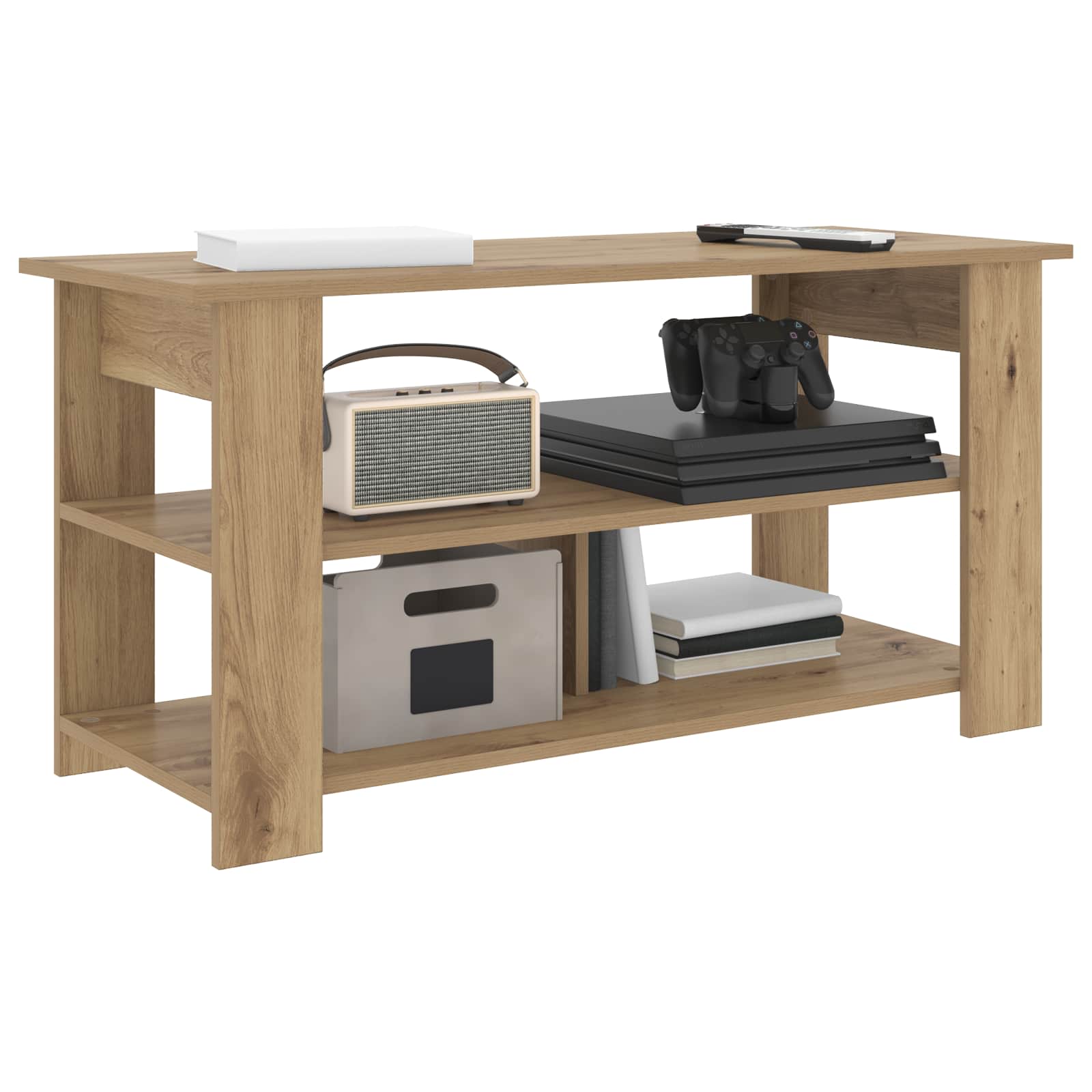 Supporto TV Rovere artigianale 100 x 40 x 50 cm
