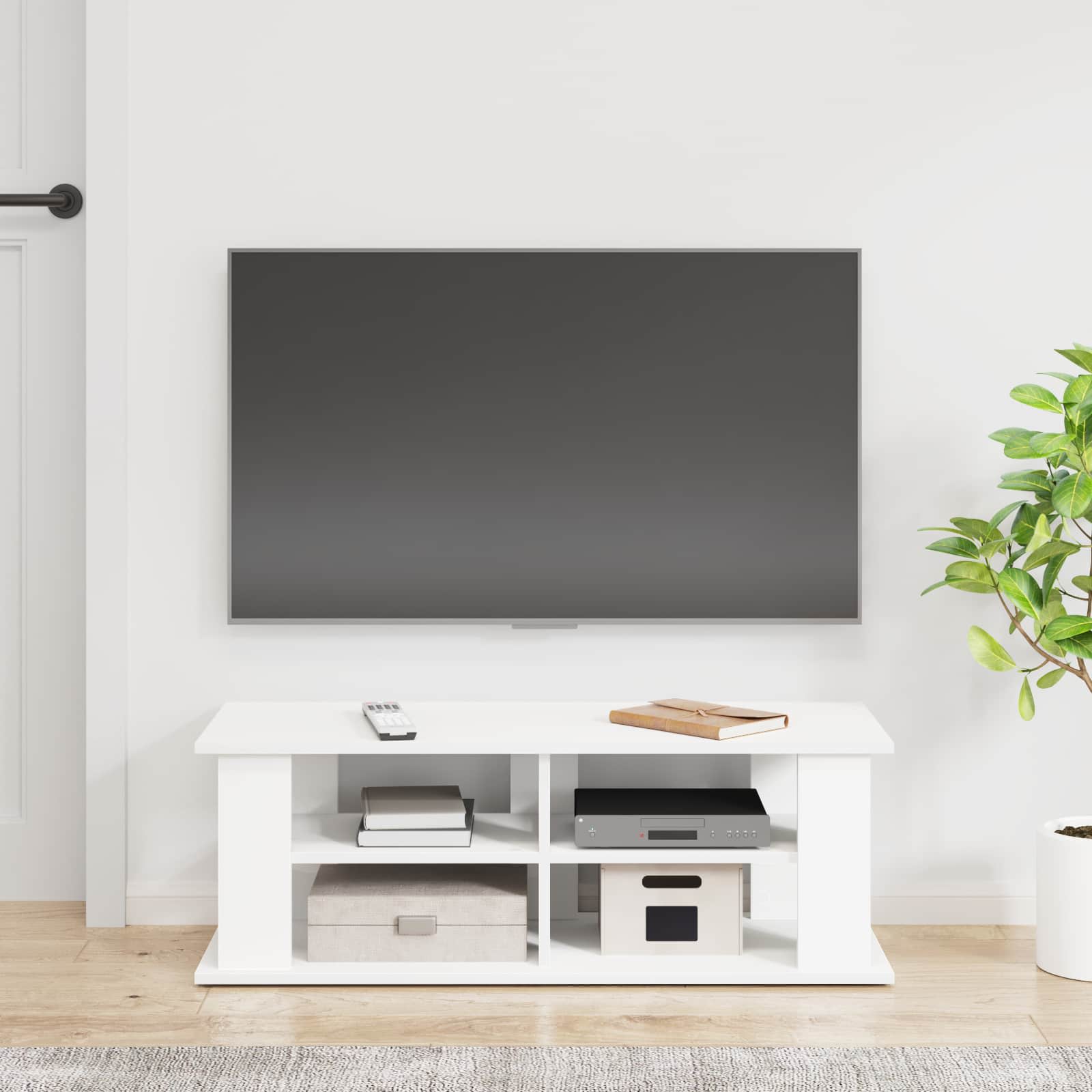 Supporto TV Bianco 96 x 35 x 33,5 cm