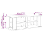 Supporto TV Rovere Sonoma 96 x 35 x 33,5 cm