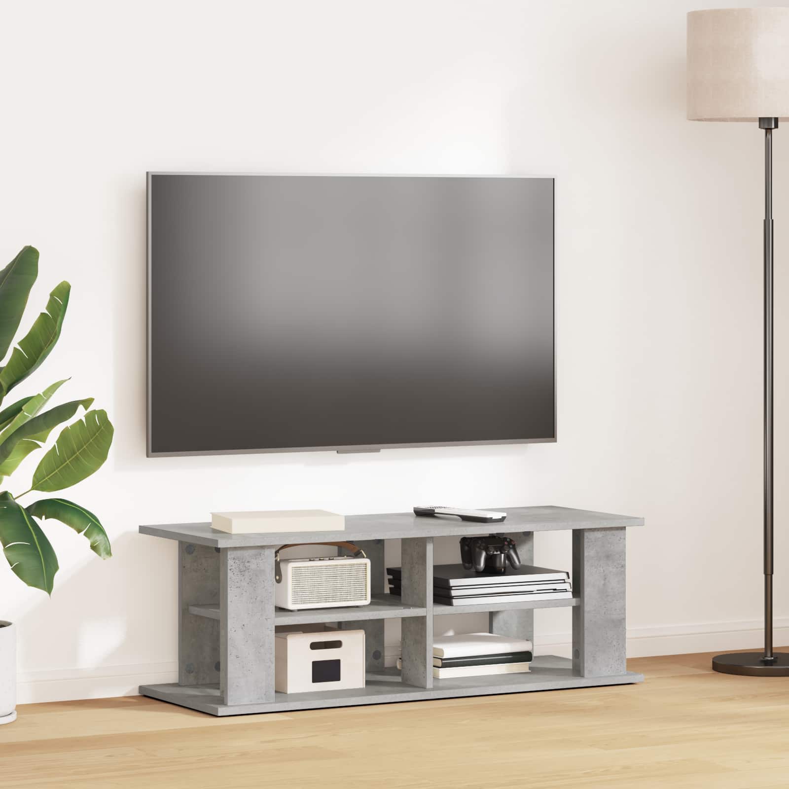 Supporto TV Grigio cemento 96 x 35 x 33,5 cm