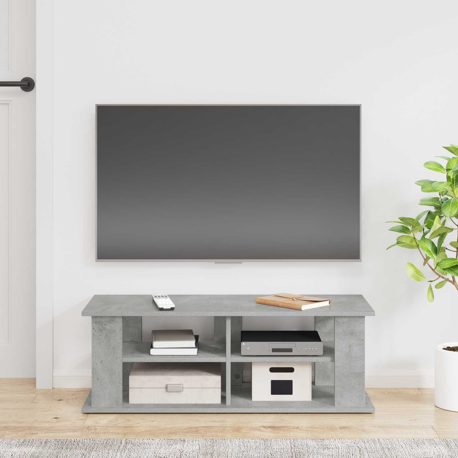 Supporto TV Grigio cemento 96 x 35 x 33,5 cm