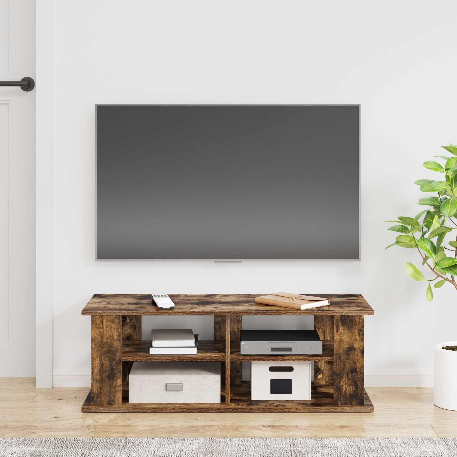 Supporto TV Rovere fumé 96 x 35 x 33,5 cm
