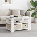 Tavolino da salotto Bianco 77 x 55 x 42 cm Legno multistrato