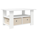 Tavolino da salotto Bianco 77 x 55 x 42 cm Legno multistrato