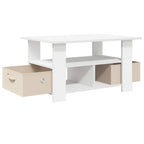 Tavolino da salotto Bianco 77 x 55 x 42 cm Legno multistrato