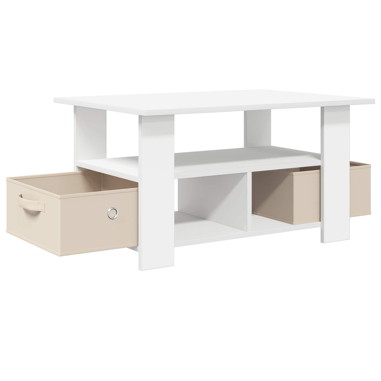 Tavolino da salotto Bianco 77 x 55 x 42 cm Legno multistrato