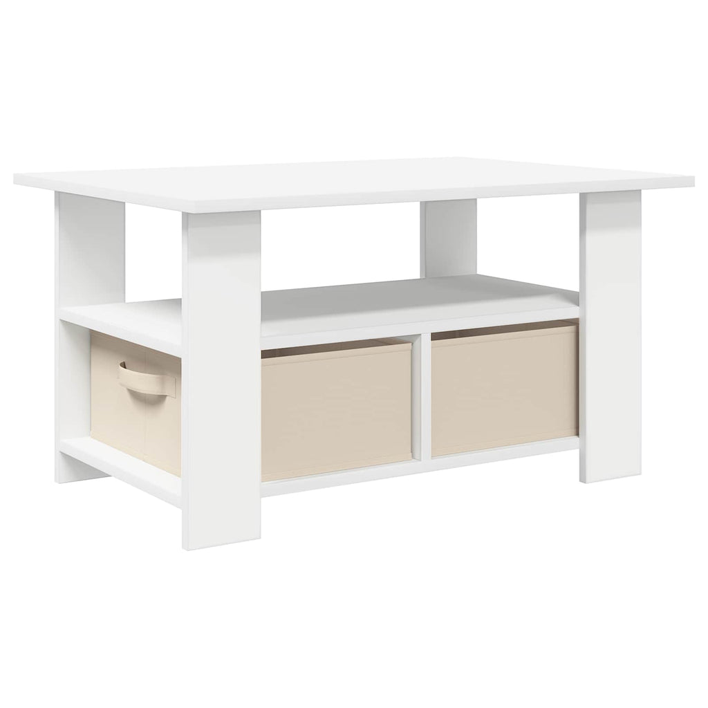 Tavolino da salotto Bianco 77 x 55 x 42 cm Legno multistrato