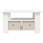 Tavolino da salotto Bianco 77 x 55 x 42 cm Legno multistrato
