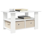 Tavolino da salotto Bianco 77 x 55 x 42 cm Legno multistrato
