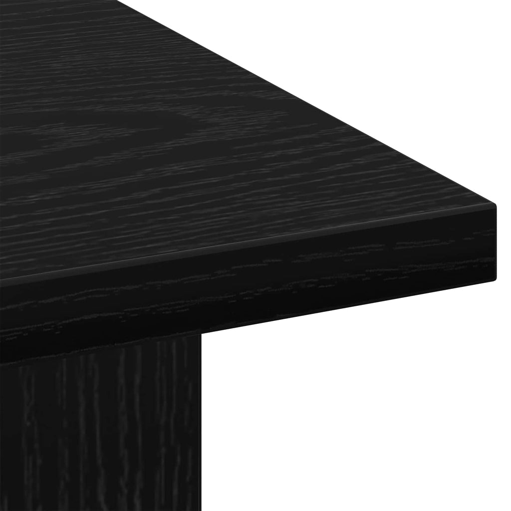 Tavolino da salotto con cassetto Rovere Nero 77 x 55 x 42 cm