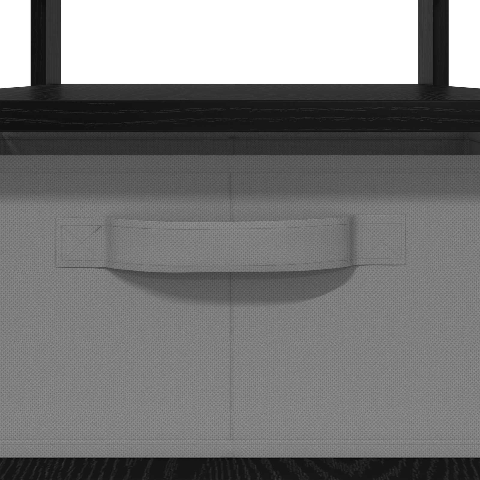 Tavolino da salotto con cassetto Rovere Nero 77 x 55 x 42 cm