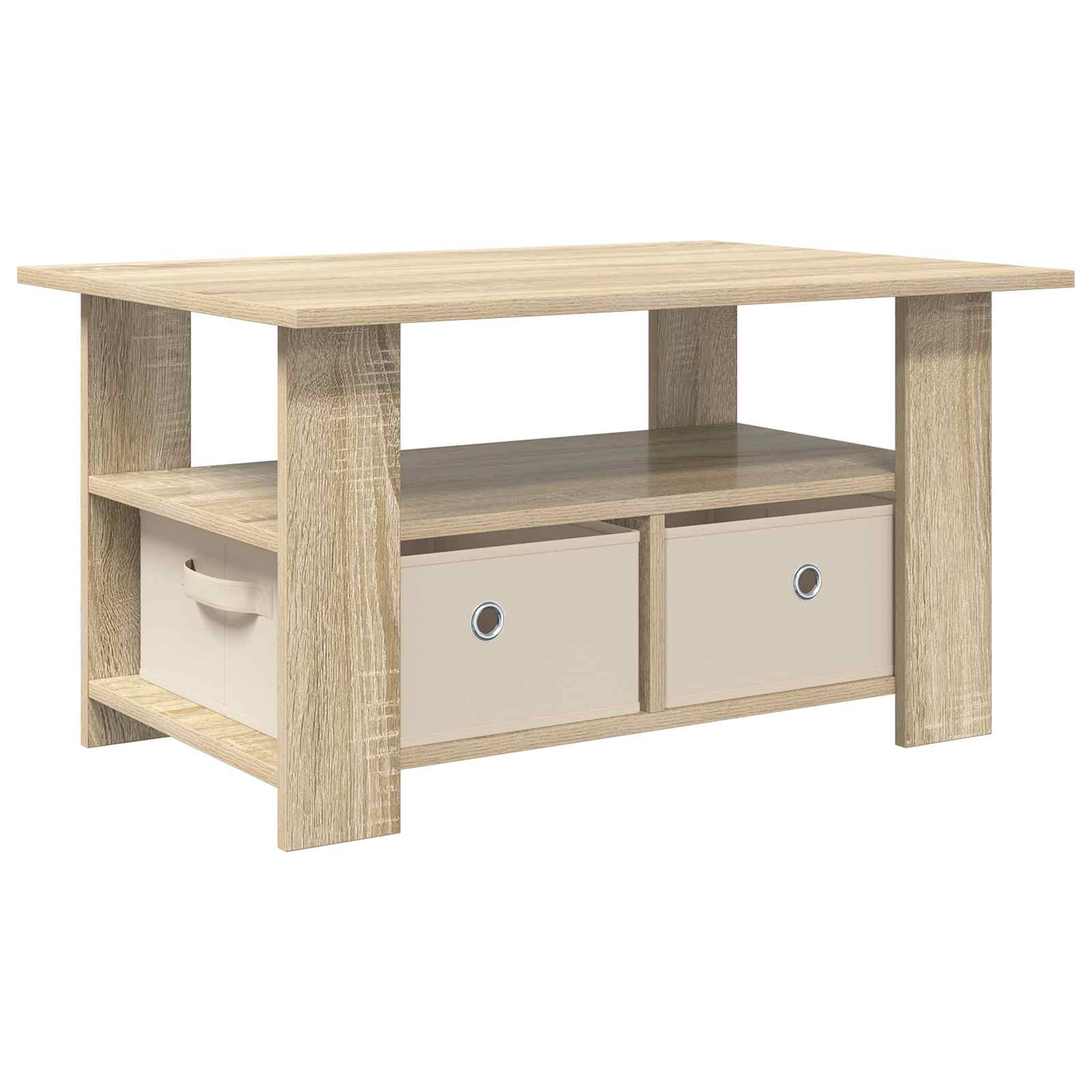Tavolino da salotto con cassetto Rovere Sonoma 77 x 55 x 42 cm