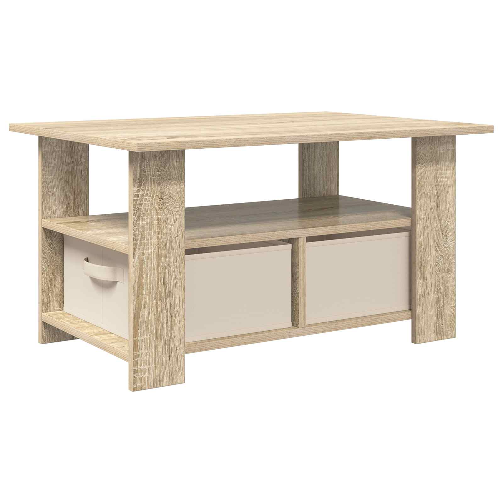 Tavolino da salotto con cassetto Rovere Sonoma 77 x 55 x 42 cm