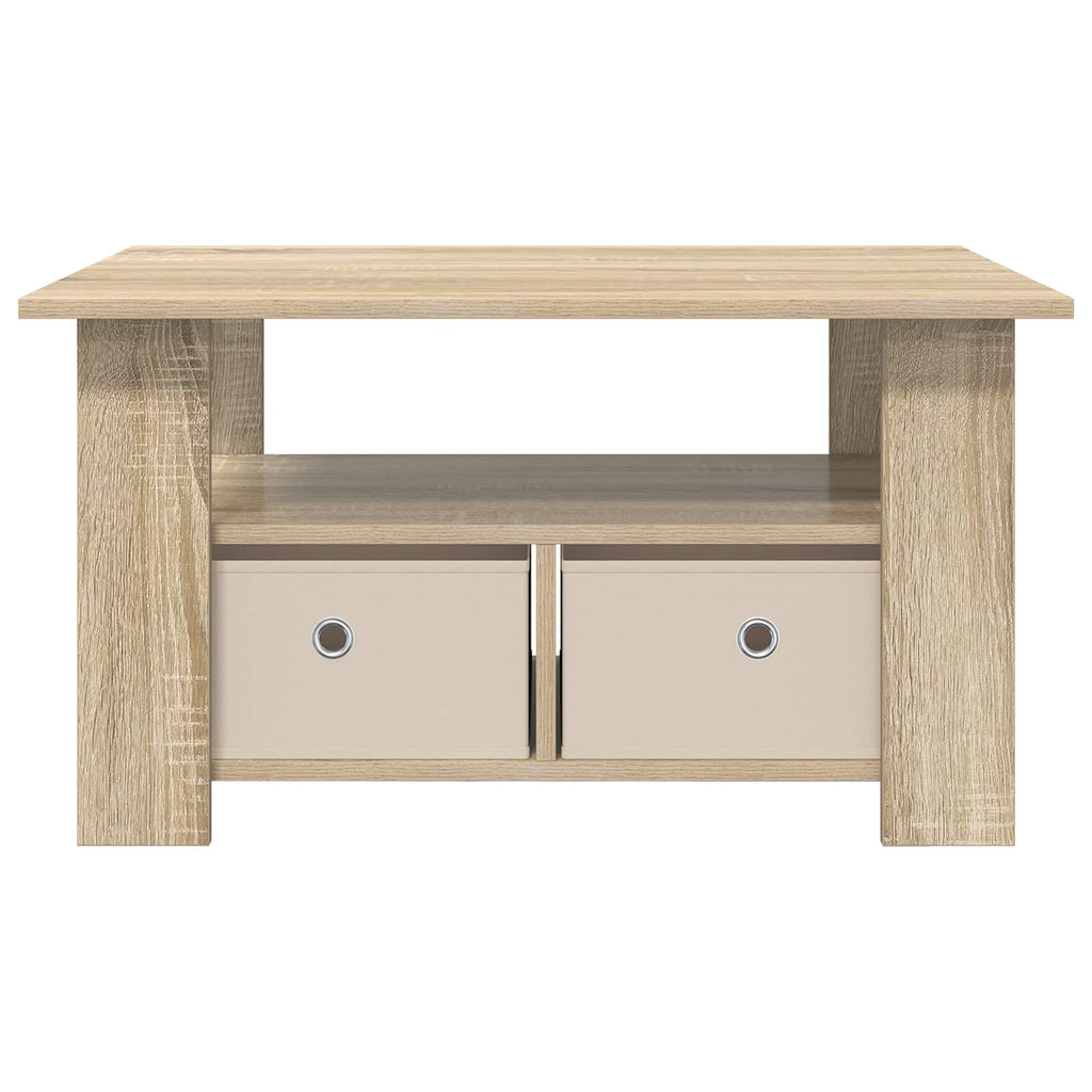 Tavolino da salotto con cassetto Rovere Sonoma 77 x 55 x 42 cm