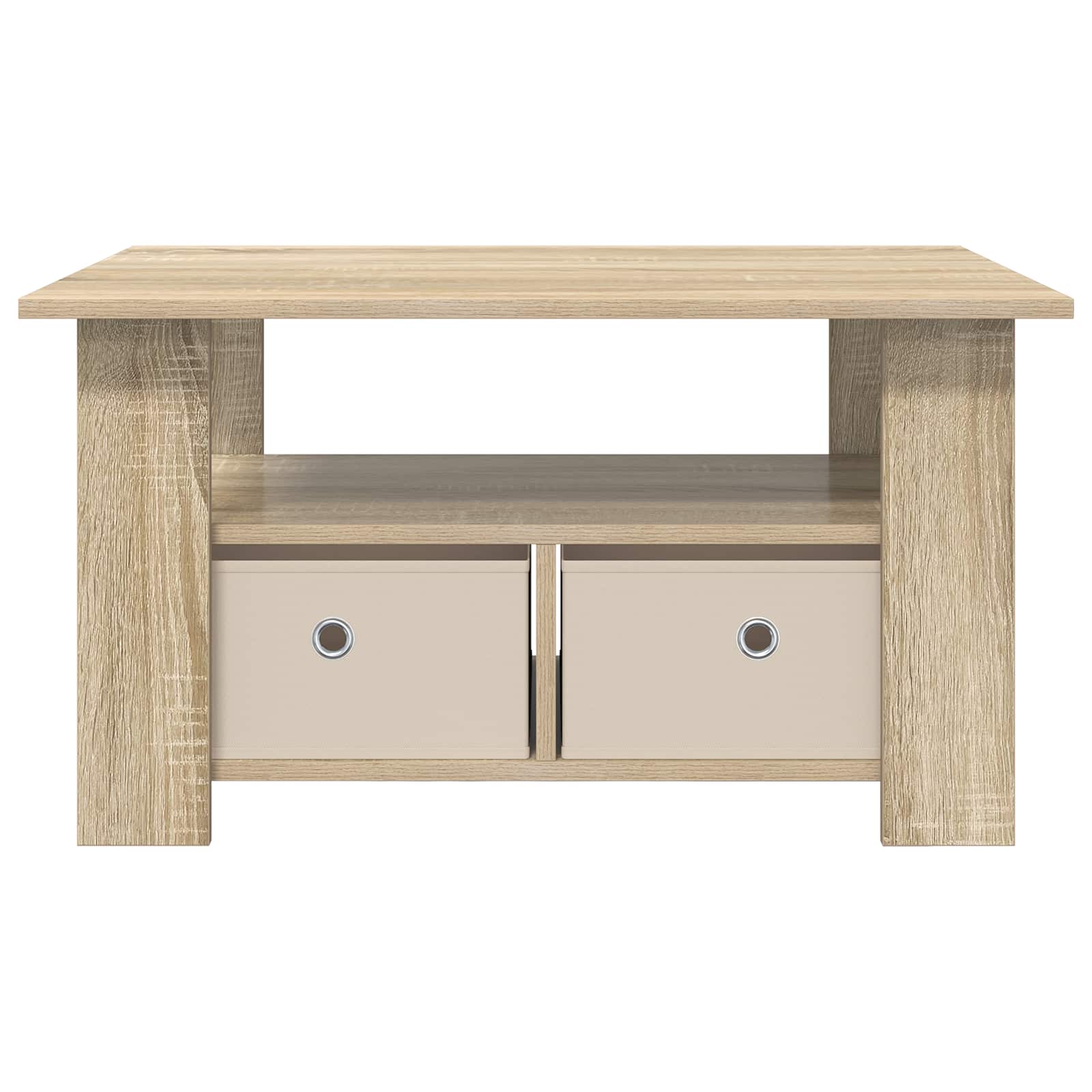 Tavolino da salotto con cassetto Rovere Sonoma 77 x 55 x 42 cm
