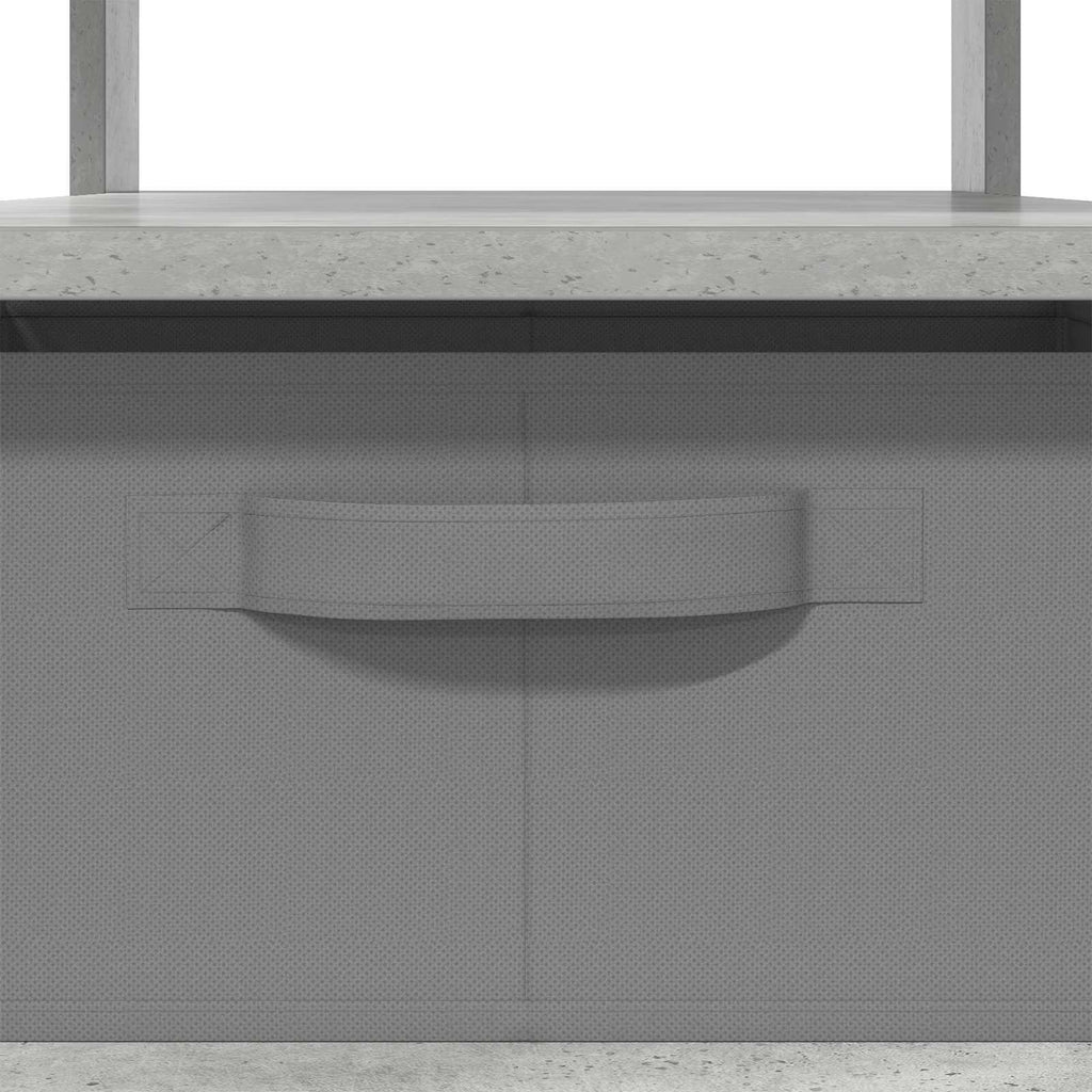 Tavolino da salotto con cassetto Grigio cemento 77 x 55 x 42 cm