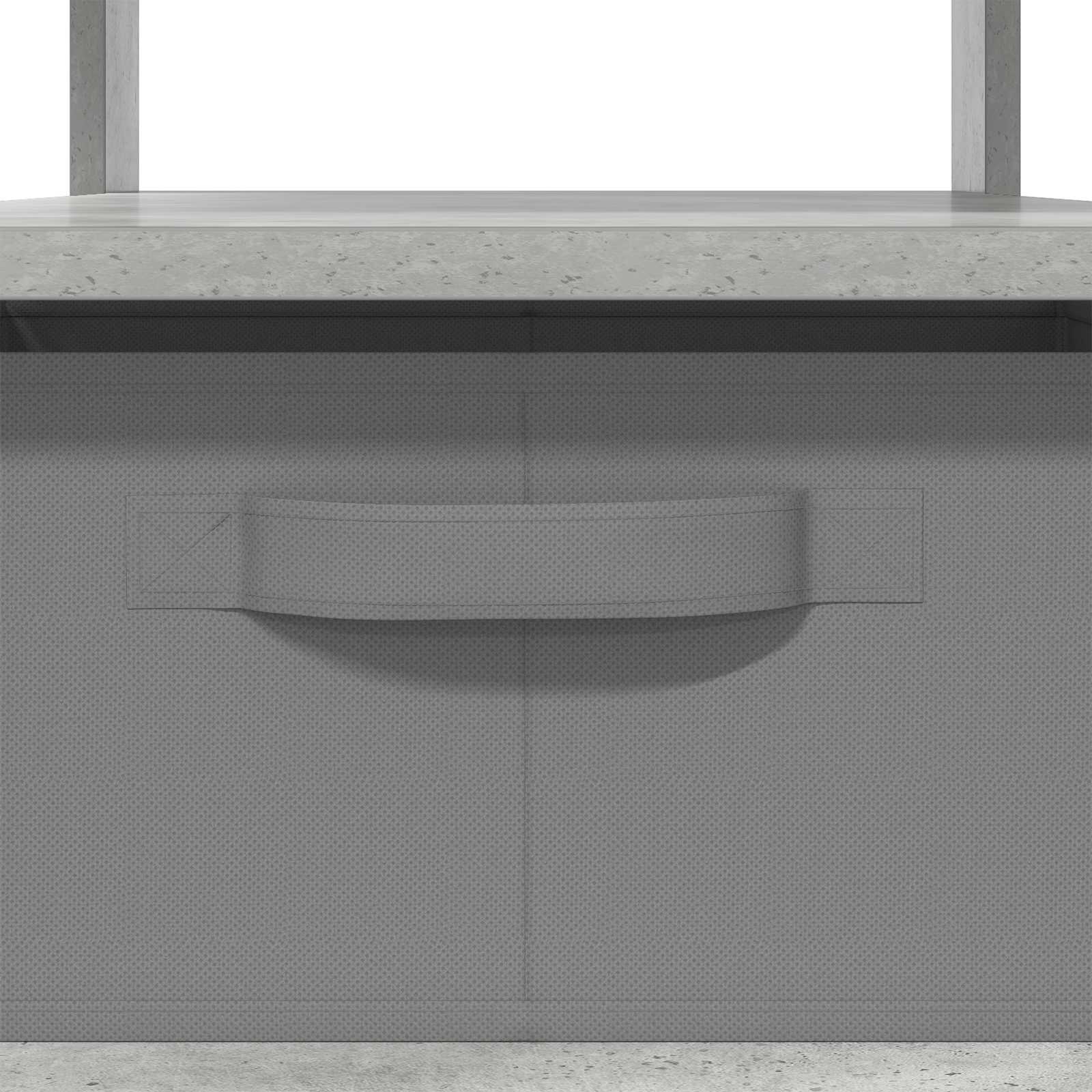 Tavolino da salotto con cassetto Grigio cemento 77 x 55 x 42 cm