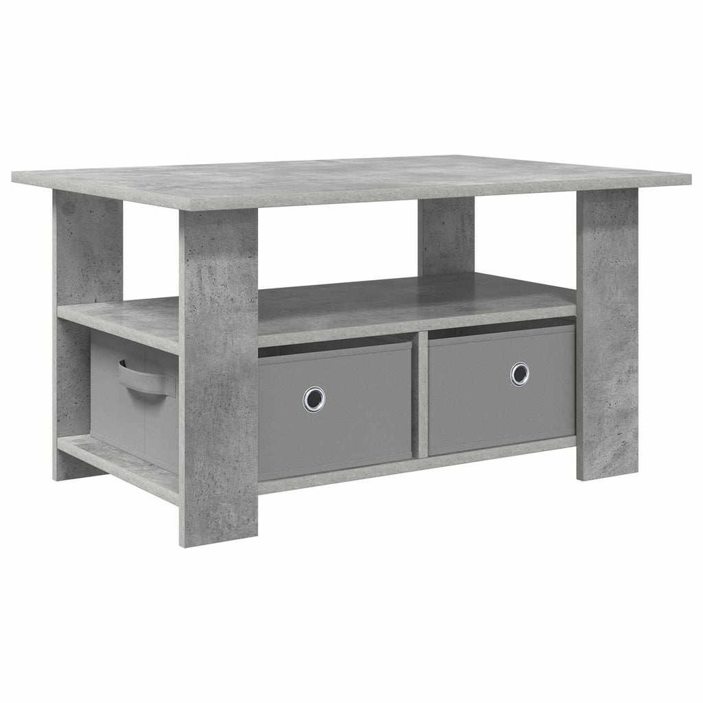 Tavolino da salotto con cassetto Grigio cemento 77 x 55 x 42 cm