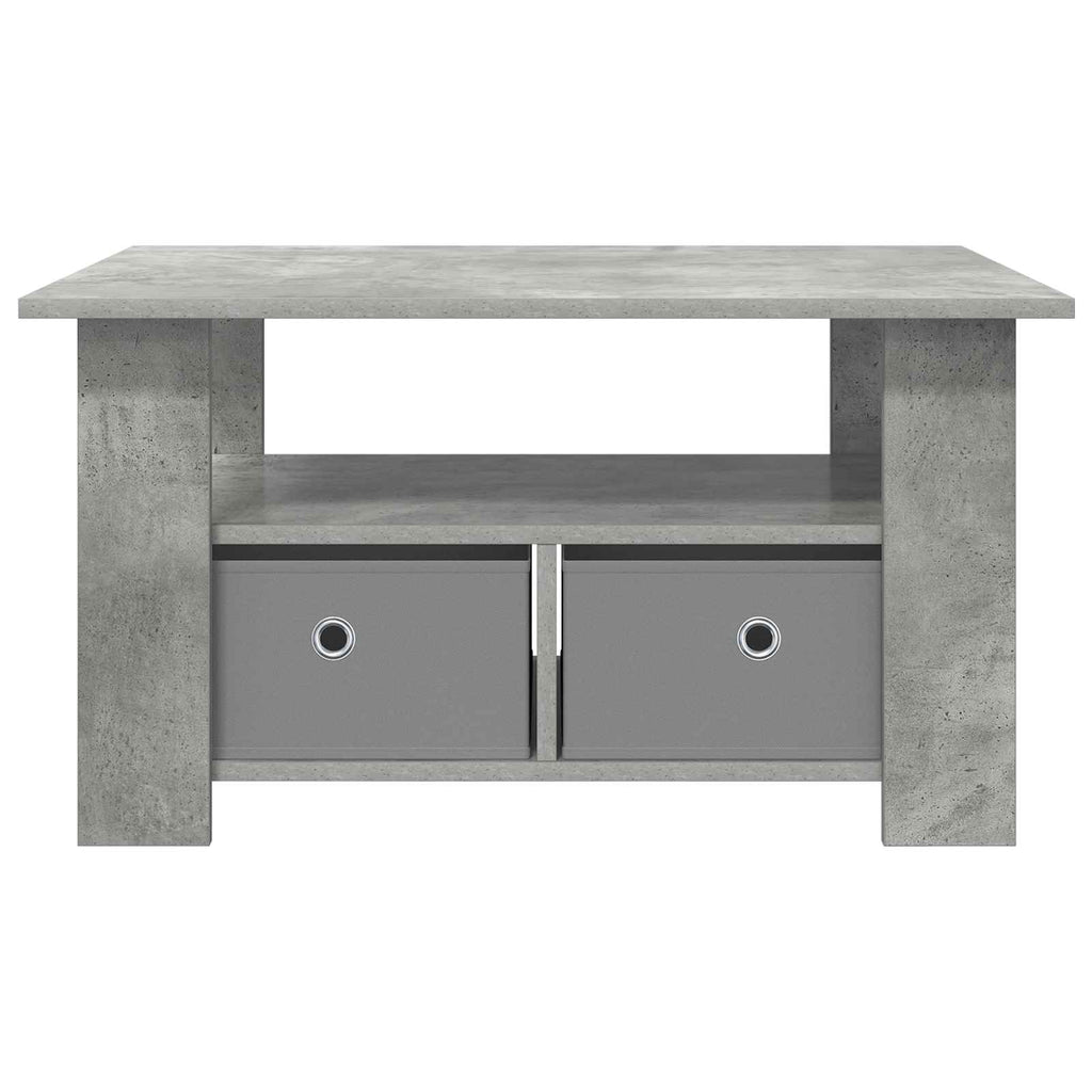Tavolino da salotto con cassetto Grigio cemento 77 x 55 x 42 cm