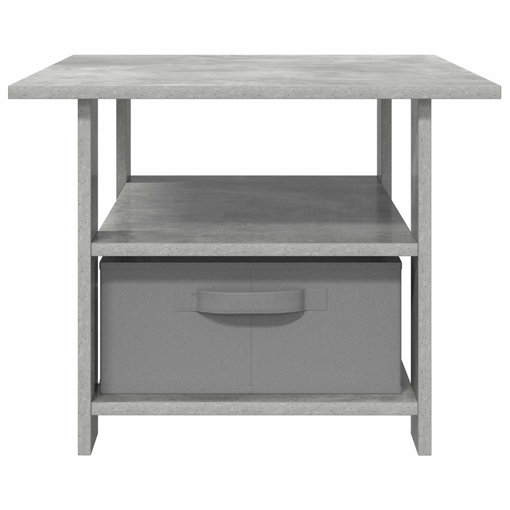 Tavolino da salotto con cassetto Grigio cemento 77 x 55 x 42 cm