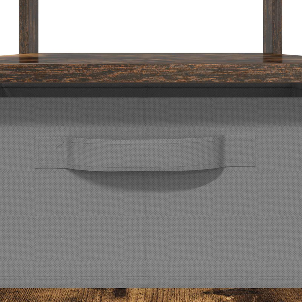 Tavolino da salotto con cassetto Rovere fumé 77 x 55 x 42 cm
