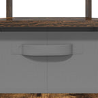 Tavolino da salotto con cassetto Rovere fumé 77 x 55 x 42 cm