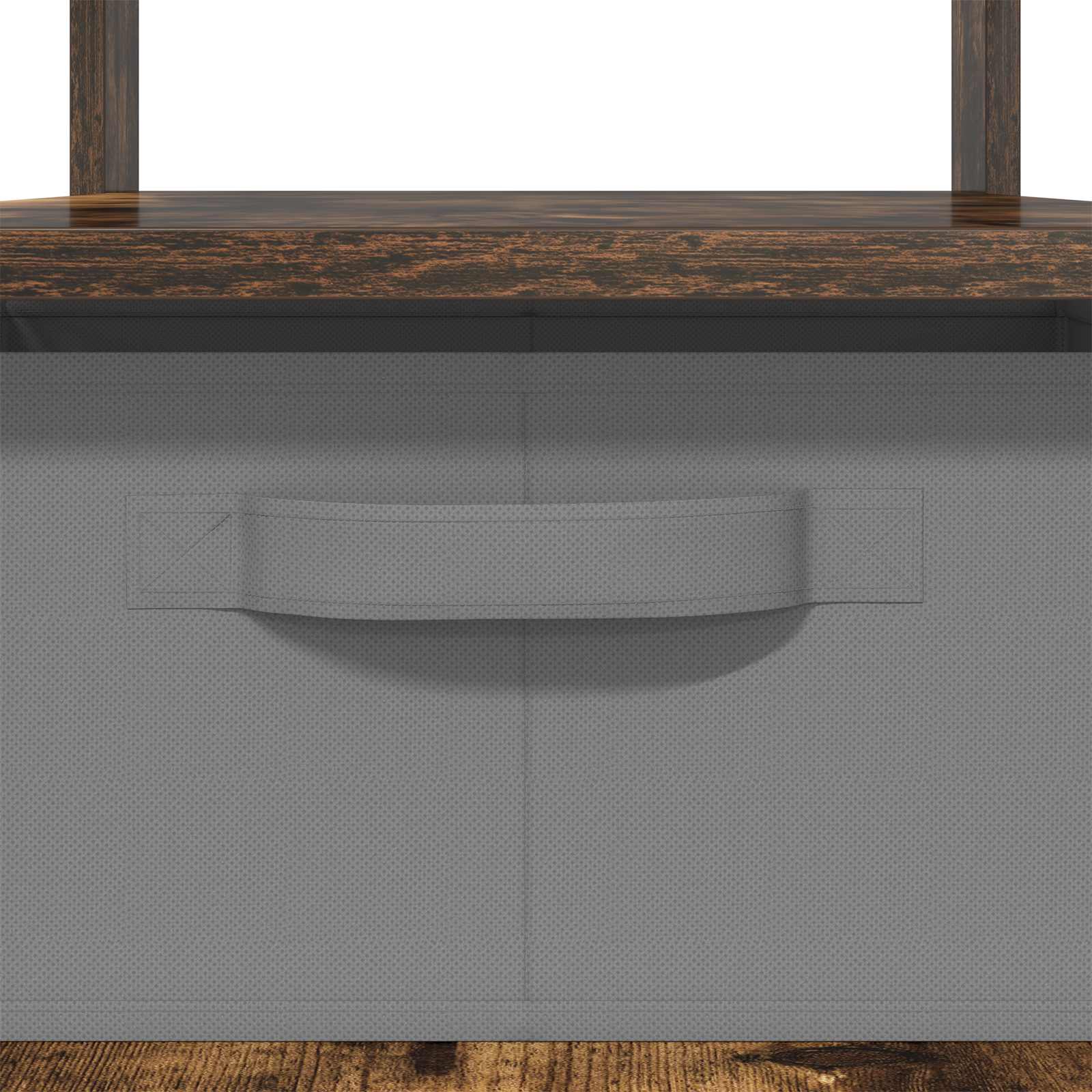 Tavolino da salotto con cassetto Rovere fumé 77 x 55 x 42 cm