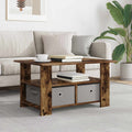 Tavolino da salotto con cassetto Rovere fumé 77 x 55 x 42 cm