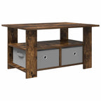 Tavolino da salotto con cassetto Rovere fumé 77 x 55 x 42 cm