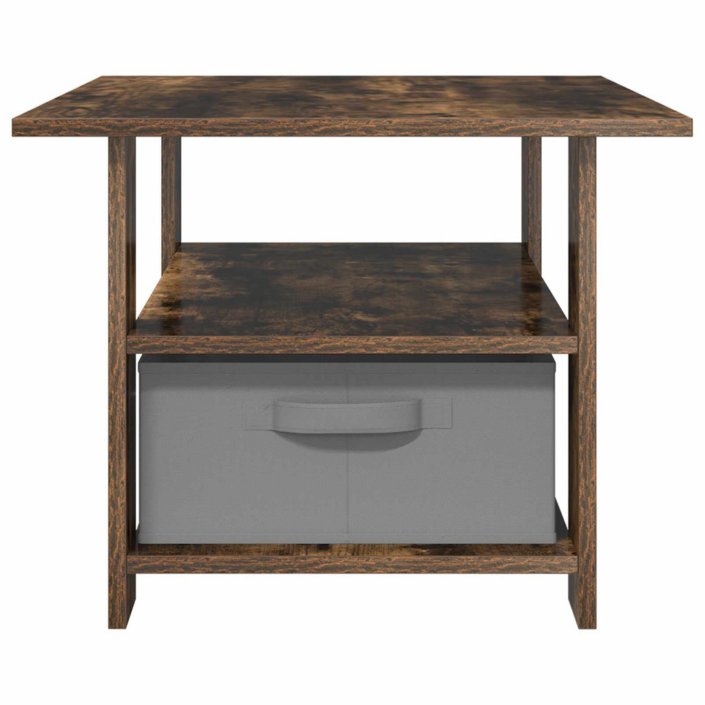 Tavolino da salotto con cassetto Rovere fumé 77 x 55 x 42 cm