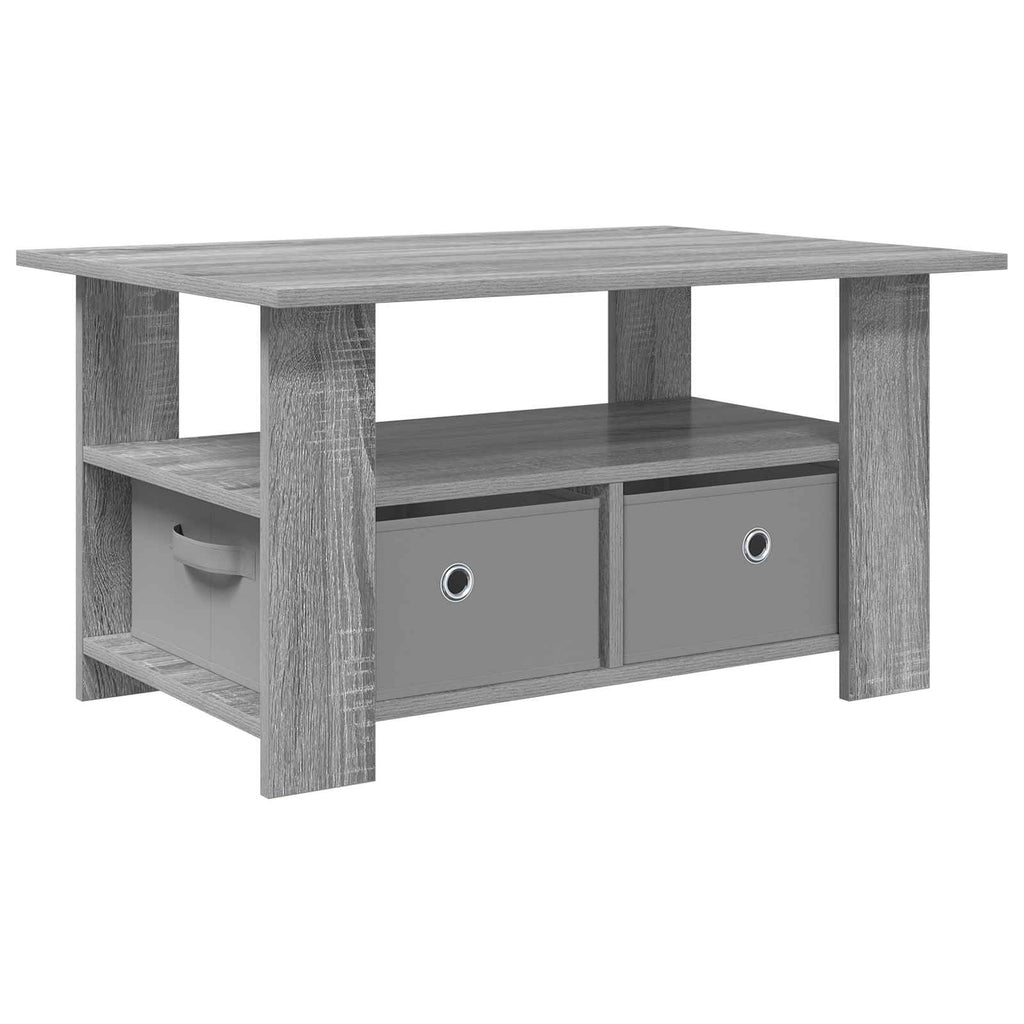 Tavolino da salotto con cassetto Grigio Sonoma 77 x 55 x 42 cm