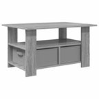 Tavolino da salotto con cassetto Grigio Sonoma 77 x 55 x 42 cm