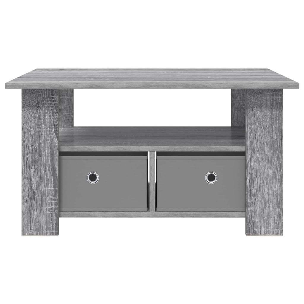 Tavolino da salotto con cassetto Grigio Sonoma 77 x 55 x 42 cm
