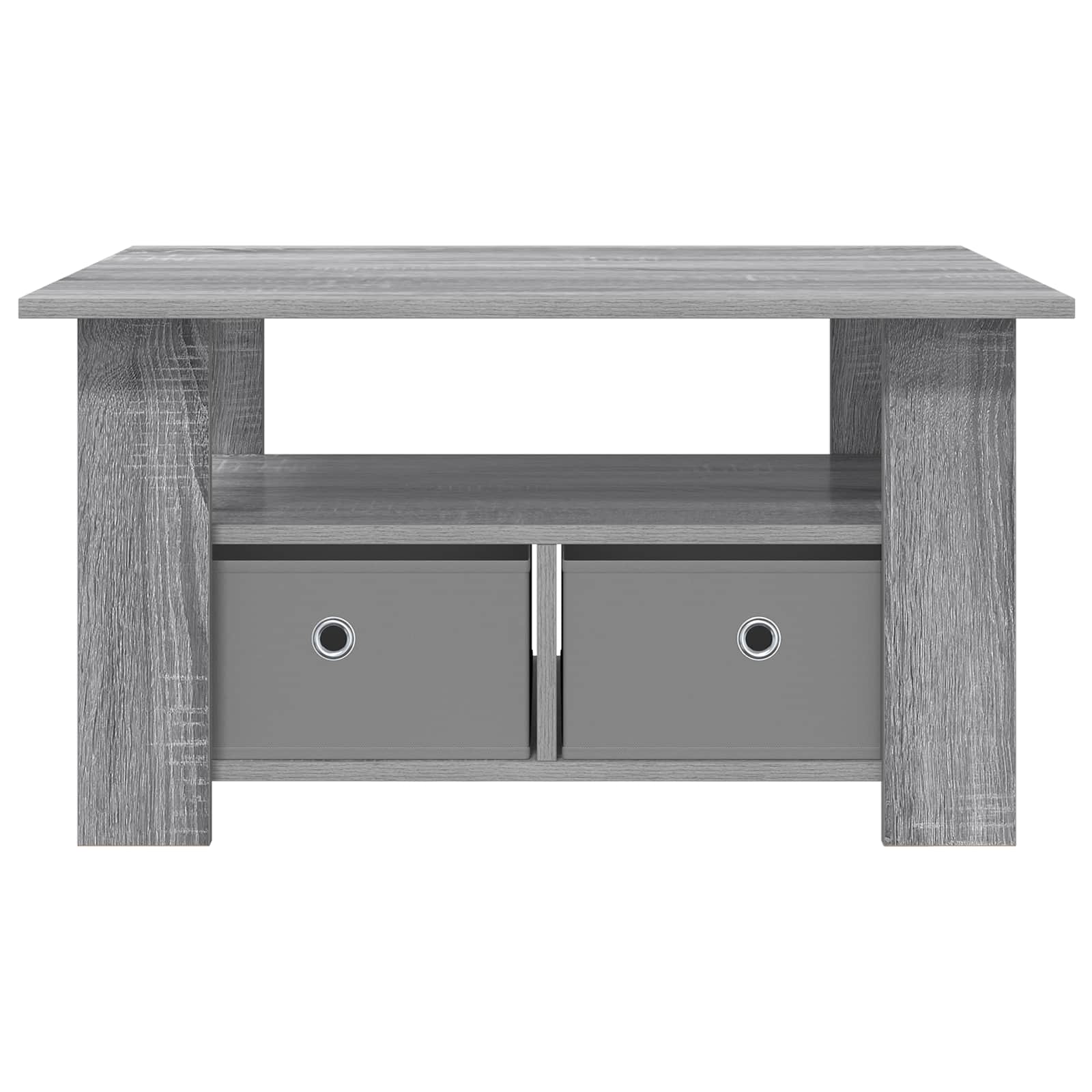 Tavolino da salotto con cassetto Grigio Sonoma 77 x 55 x 42 cm
