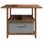 Tavolino da salotto con cassetto Legno vecchio 77 x 55 x 42 cm