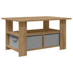 Tavolino da salotto Rovere artigianale 77 x 55 x 42 cm