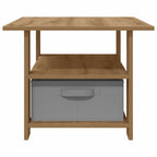 Tavolino da salotto Rovere artigianale 77 x 55 x 42 cm
