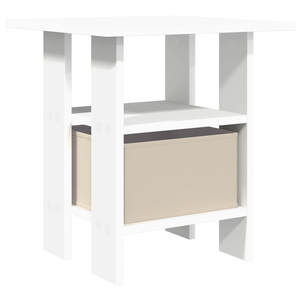 Comodino con cassetto Bianco 41 x 40 x 45 cm Legno multistrato