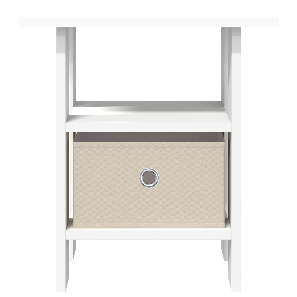 Comodino con cassetto Bianco 41 x 40 x 45 cm Legno multistrato