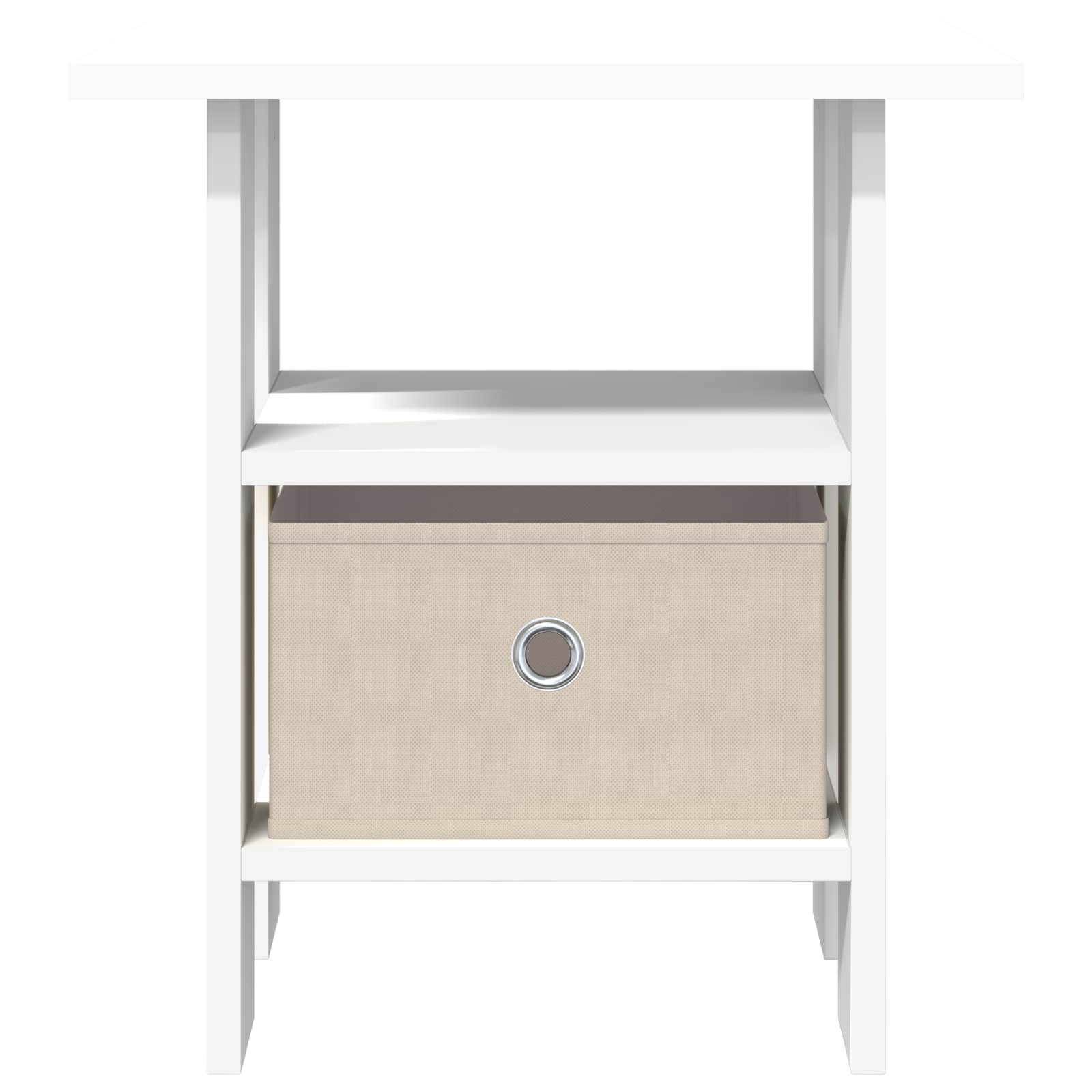 Comodino con cassetto Bianco 41 x 40 x 45 cm Legno multistrato
