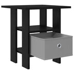 Comodino Rovere Nero 41 x 40 x 45 cm Legno multistrato