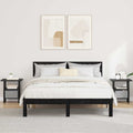 Comodino 2 pcs Rovere Nero 41 x 40 x 45 cm Legno multistrato