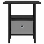 Comodino 2 pcs Rovere Nero 41 x 40 x 45 cm Legno multistrato