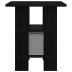 Comodino 2 pcs Rovere Nero 41 x 40 x 45 cm Legno multistrato