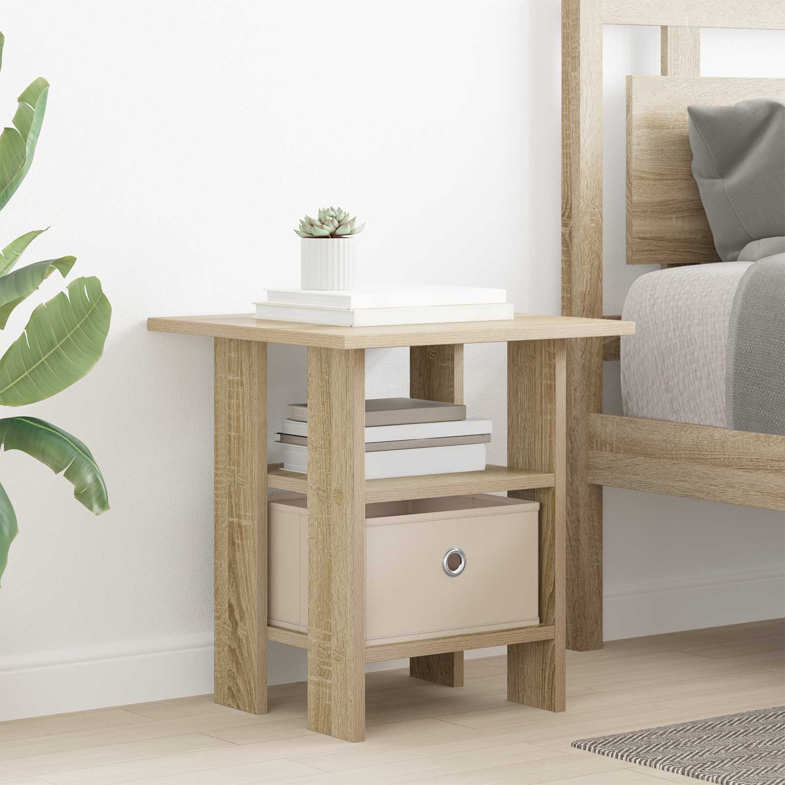 Comodino 2 pcs Rovere Sonoma 41 x 40 x 45 cm Legno multistrato
