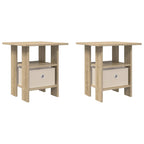 Comodino 2 pcs Rovere Sonoma 41 x 40 x 45 cm Legno multistrato