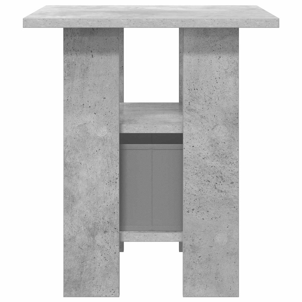 Comodino Grigio cemento 41 x 40 x 45 cm Legno multistrato