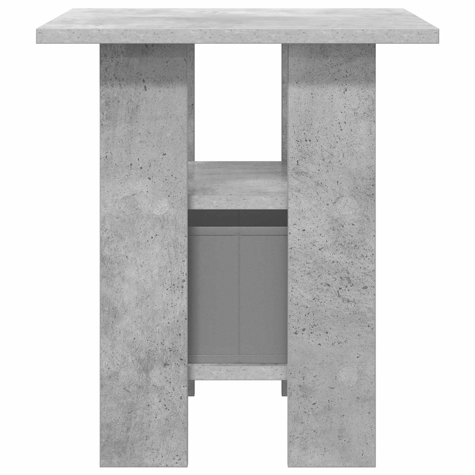 Comodino Grigio cemento 41 x 40 x 45 cm Legno multistrato