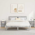 Comodino 2 pcs Grigio cemento 41 x 40 x 45 cm Legno multistrato