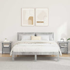 Comodino 2 pcs Grigio cemento 41 x 40 x 45 cm Legno multistrato